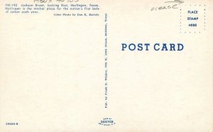 Texas Harlingen Jackson Street 1950s autos Whaley Dexter Postcard 22-5709