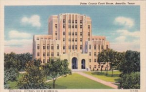Texas Amarillo Potter County Court House Curteich