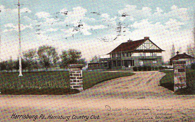 Postcard Harrisburg Country Club Harrisburg PA