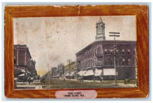 1909 Third Street Shops Scene Grand Island Nebraska NE Posted Vintage Postcard