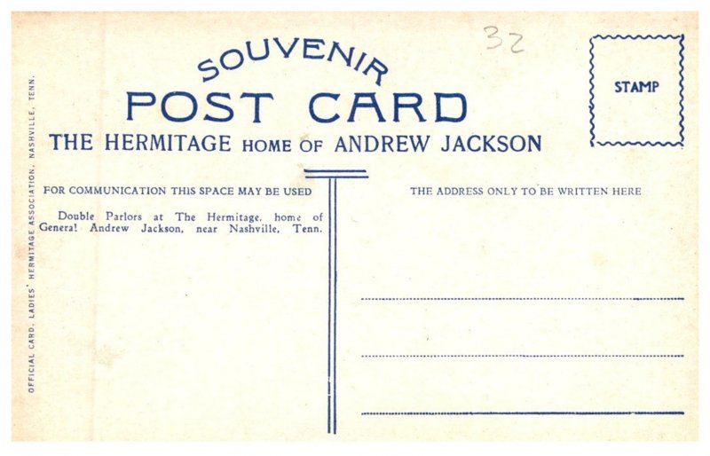 Tennessee Nashville The Hermitage , Double Parlors