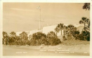 Florida St, Augustine Marine Studios Oerecke 1940s RPPC Photo Postcard 22-4385