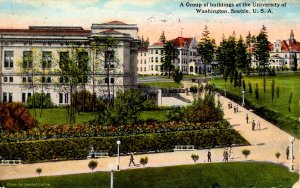 Seattle, Washington - A Group of Buildings at the University of Washington -1922