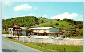 LAUREL SPRINGS, NC North Carolina~ BOB MYERS MOTOR LODGE 1960s Roadside Postcard