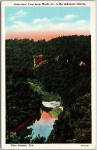 Rogers Arkansas AR, Panoramic View, Monte Ne in Arkansas Ozarks, Postcard