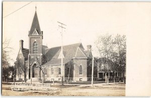 RPPC M.E. Church & Parsonage, Beatrice, NE 1907 Gale Photo Antique Postcard