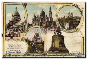 Old Postcard From Sacre Coeur in Montmartre I send this Remembrance Bell Mont...