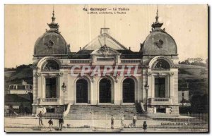 Old Postcard Quimper The Theater