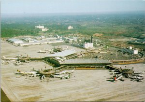 Tokyo Japan New Tokyo International Airport Narita Airplanes Aerial Postcard C8