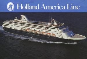 Holland America Line MS Statendam Boat Cruise Ship AD Vintage Postcard D24