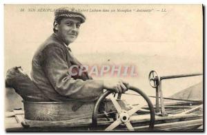 Old Postcard Jet Aviation Hubert Latham in his Antoinette monoplane