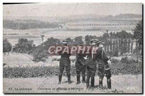 Old Postcard Militaria In Generals and officers of campaign & # 39Etat Major