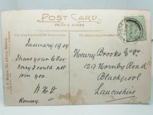 Broadlands Romsey Vintage Antique Friths Series Postcard Posted 1909