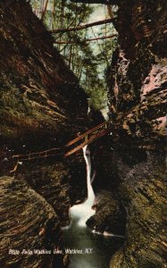 Watkins Glen New York NY, 1909 Pluto Falls Tourist Attraction Vintage Postcard