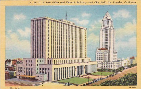 U S Post Office And Federal Building And City Hall Los Angeles California