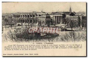 Postcard Old Nimes Esplanade