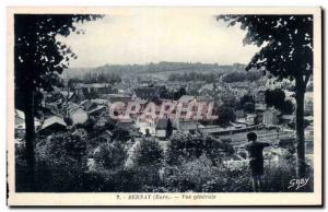 Old Postcard Bernay Eure General view