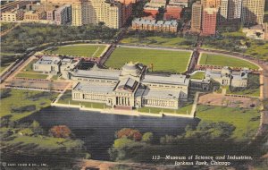 Jackson Park Chicago Illinois 1940s Postcard Museum Of Science & Industries