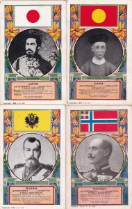 17 Kings & Queens of the World Picture Post Card, series of 1909, Mint (55502)