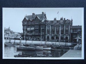 Devon DARTMOUTH Harbour & Carnival Banner c1950s RP Postcard Kenneth E. Ruth