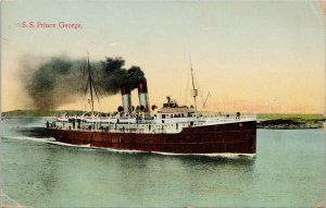 SS 'Prince George' Ship Steamship c1914 Yarmouth Portrait Co Postcard H58