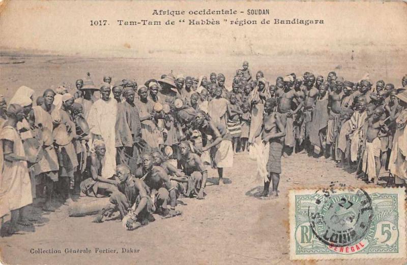 Afrique Occidental Africa Soudan Tam Tam de Habbes Bandiagara Postcard J75283