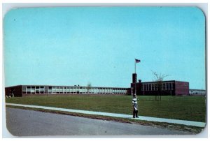 c1950's Abbey Lane School Building Levittown Long Island New York NY Postcard