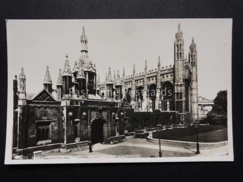 Cambridge: KIngs College Chapel & Gateway - Old RP Postcard by F.Frith