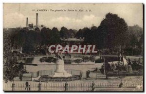 Angers Old Postcard General view of the garden Mail