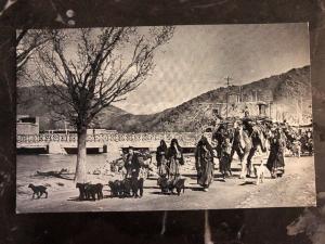 Mint Afghanistan RPPC Postcard Nomads Marching Through Kabul To Summer