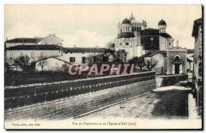 Old Postcard View of Presbytere and the & # 39Eglise D & # 39Ars