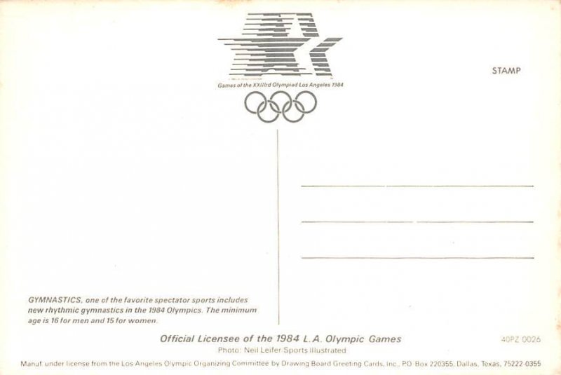1984 Olympics , Gymnastics   