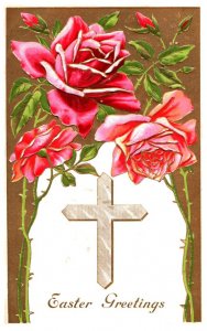 Easter , Flowers , Cross