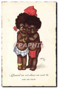 Postcard Old Negro Black Child