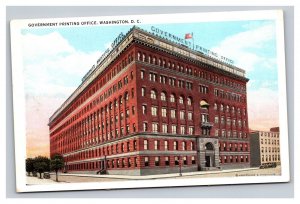 Vintage 1920s Postcard Government Printing Office, Washington, DC