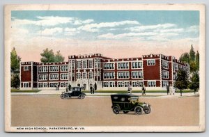 Parkersburg WV High School West Virginia Postcard D33