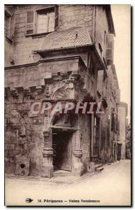 Old Postcard Perigueux House Rennaisance