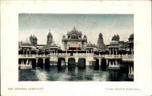 London Franco Britsh Exhibition Opening Ceremony c1900-20s Vintage Postcard