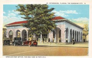 F29/ St Petersburg Florida Postcard c1915 Open Air Post Office Building