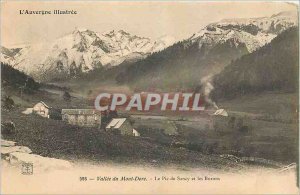 Old Postcard Mont Dore Valley Pic de Sancy and Burons