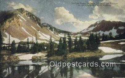 Taylors Peak, Gallatin Range Of The Rockies, USA Trains, Railroads 1916 light...