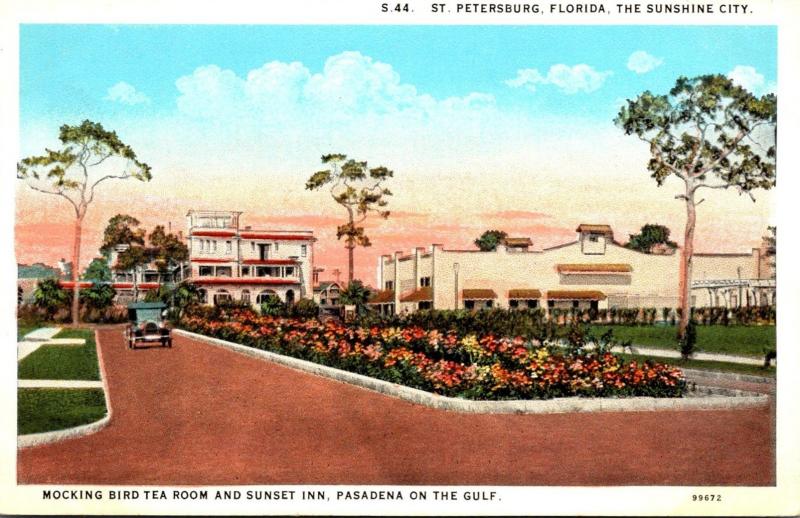 Florida St Petersburg Mocking Bird Tea Room and Sunset Inn Curteich