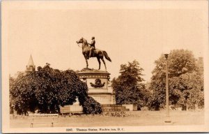 Washington D C The Thomas Statue Real Photo