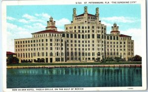 Don Cesar Hotel Pass A Grille Gulf of Mexico St Petersburg Florida Postcard