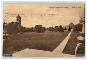 1914 Campus Iowa State College Ames Iowa IA Posted Vintage Postcard 