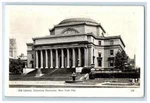 c1940's Old Library Columbia University New York City NY RPPC Photo Postcard