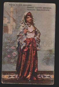 3116876 Bosnia and Herzegovina Turkish Girl Vintage Gruss aus
