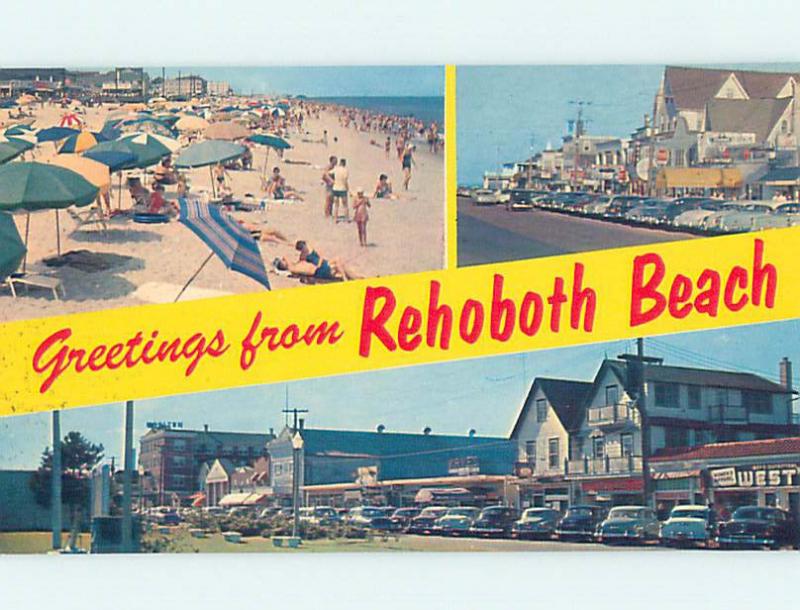 Pre-1980 SHOPS ALONG STREET Rehoboth Beach Delaware DE AE9305