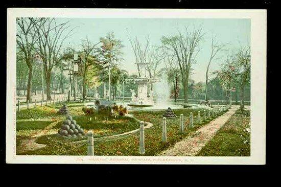 NY, Poughkeepsie, New York, Soldiers Memorial Fountain, Detroit Photographic