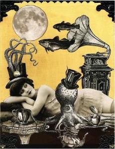 Calypso Steampunk Octopus Collage by Ramona Szczerba Ar